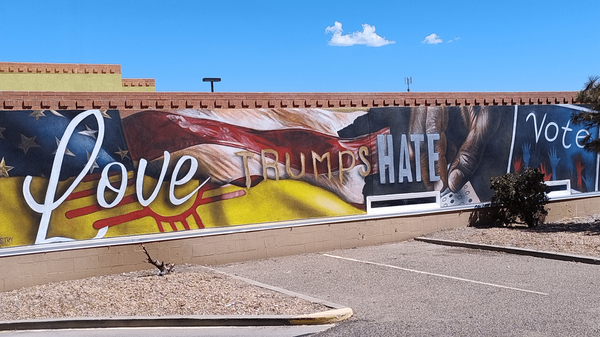 From Graffiti to Get Out the Vote: "Love Trumps Hate"